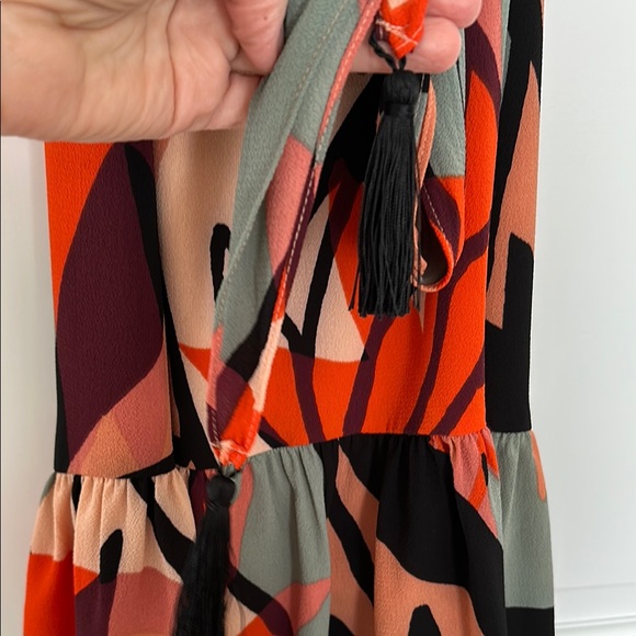 Elegant Multicolor Ruffle Dress - Picture 5 of 6